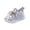 Gray, variant on Willtoo Kids Checkered Knit Athletic Sneakers Breathable Mesh Elastic Lace-Up Running Shoes Lightweight Non-Slip Casual Sport Shoes