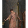 thumbnail image 3 of William McGregor Paxton 15x17 Black Modern Framed Museum Art Print Titled - Rose and Blue (1913), 3 of 5
