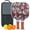 Brick-red-4, variant on Pickleball Paddles Set Of 2, Fiberglass Surface, Skull & Tatoo Style, 4 Balls & Bag