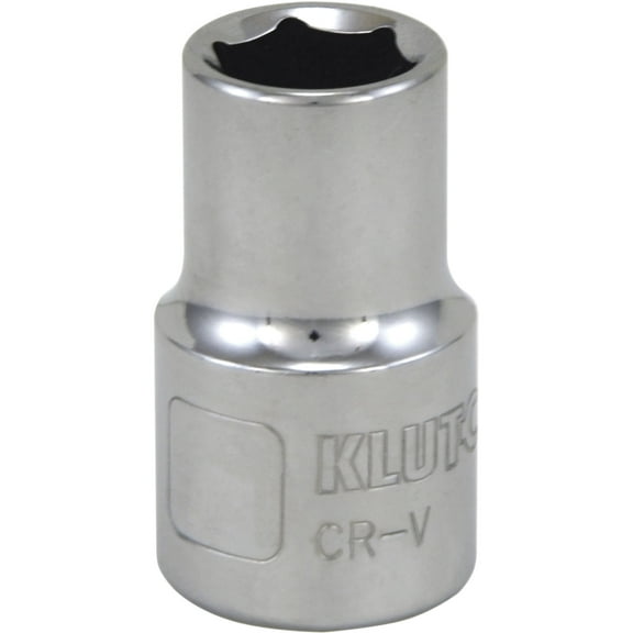 Klutch Socket, Metric, 14mm, 1/2in.-Drive, 6-Pt.