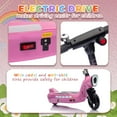 thumbnail image 4 of Greater Electric Scooter for Kids Ages 6-12, 12V Lightwetght Power E-Scooter Ride on with Rainbow LED Lights, 6.84 MPH Max Speed & 110LBS Capacity, Idea Gifts for Boys and Girls, Pink, 4 of 8