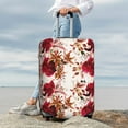 thumbnail image 4 of Wukai Lilies Flowers Elastic Luggage Cover: Personalized Protection for Your Suitcase - Fits 19~29-inch, Washable & Durable Travel Companion-Large, 4 of 8