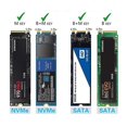 thumbnail image 5 of M2 Nvme Sata Ssd Caja HDD de 10gbps M.2 Nvme Ngff Ssd A Usb 3.1 Enclosure Protocolo Dual Tipo-a To, 5 of 5