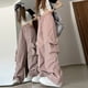 thumbnail image 1 of Pantalones Cargo Y2K para mujer, ropa de calle Harajuku, holgados, de pierna ancha, de paracaídas, estilo coreano, para correr, novedad de 2023, 1 of 4