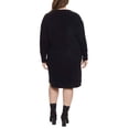 thumbnail image 6 of Jessica Simpson Women's Long Sleeve Fleece Dress (Black, XXL), 6 of 6