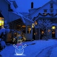 thumbnail image 5 of Active Light String Frame Holiday Party Christmas Outdoor Garden Snow Glowing Decorative Sign Animated Snowball Light String Frame, 5 of 5