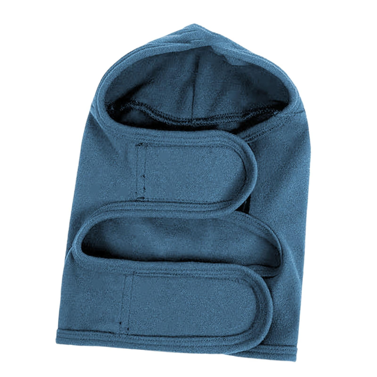 Bvdfgk Adjustable Dog Ear Cover Velvet Head Wrap Quiet Hoodie for Dog Ear Clean Product Blue S