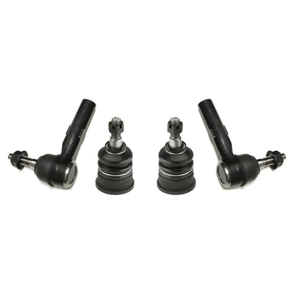 PartsW - 4 Pc Front Suspension Kit Outer Tie Rod Ends   Upper Ball Joints for Jeep Commander/Jeep Grand Cherokee