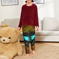 thumbnail image 6 of Susaid Butterfly Alighted On Sunflowers Print Soft Teen Sleep Pants, Long Pajama Bottoms with Two Pockets and Elastic Waist, Designed for Ages 5-16-Medium, 6 of 6