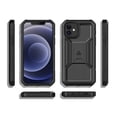 thumbnail image 3 of ULAK iPhone 12 Case With Screen Protector Built In Kickstand, iPhone 12 Pro Case for Men Boys, Heavy Duty Military Shockproof Phone Case for Apple iPhone 12/ 12Pro, Black, 3 of 11