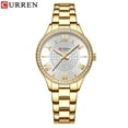 thumbnail image 1 of CURREN Montre de Mode Luxe Quartz Acier Inoxydable Montres pour Femmes Cadran Simple Strass Montre-Bracelet Design Original, 1 of 1