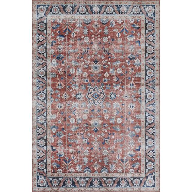 Novogratz DOHENDOH-1RST7696 7 Pi 6 Po x 9 Pi 6 Po Machine Doheny Fait Rectangle Transitionnel Zone Tapis&44; Rouille