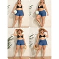 thumbnail image 5 of Charmo Womens Plus Size Swim Shorts High Waisted Swimsuit Shorts Boyleg Swim Bottoms Side Drawstring Bathing Suit Shorts, 5 of 5