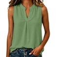 thumbnail image 2 of Sheghy Tank Tops 100%Cotton Women's Solid Color Sleeveless V-Neck Casual Cotton-Linen Top, 2 of 8