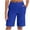 Blue, variant on Bunenne Lounge Shorts for Women Bermuda Shorts Women's High Waisted Knee Length Shorts Loose Elastic Waist Comfy Shorts with Pockets Long Shorts for Women Beach Shorts for Women Navy XXL
