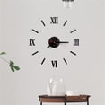thumbnail image 1 of 3D DIY Roman Numbers Acrylic Mirror Wall Sticker Clock Home Decor Mural Decals, 1 of 3