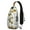 White-37, variant on Vintage Boho Sunflower and Bee Hiking Daypack – Lightweight, Multi-pocket – Rustic Floral and Country Bloom Pattern
