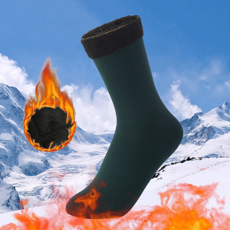 mens socks blue flame thermal socks