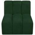 thumbnail image 5 of Meridian Furniture Arc Green Boucle Fabric Straight Chair, 5 of 8