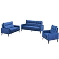 thumbnail image 2 of Topline Home Furnishings Sofa, Blue Velvet, 2 of 3