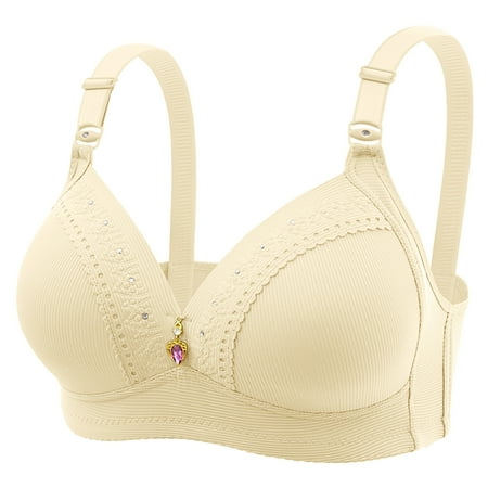 

gvdentm Bras For Women Push Up Women s Oh So Light Wireless Bra with Comfort Foam Full-Coverage T-Shirt Bra Beige D