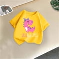 thumbnail image 2 of Bovxnpu Girls Short Sleeve T Shirts Undershirt Kids Summer Tops School Tee Summer Shirts For Kids Short Sleeve Graphic T-Shirt Round Neck And Boys T-Shirt Tee Casual, 2 of 7