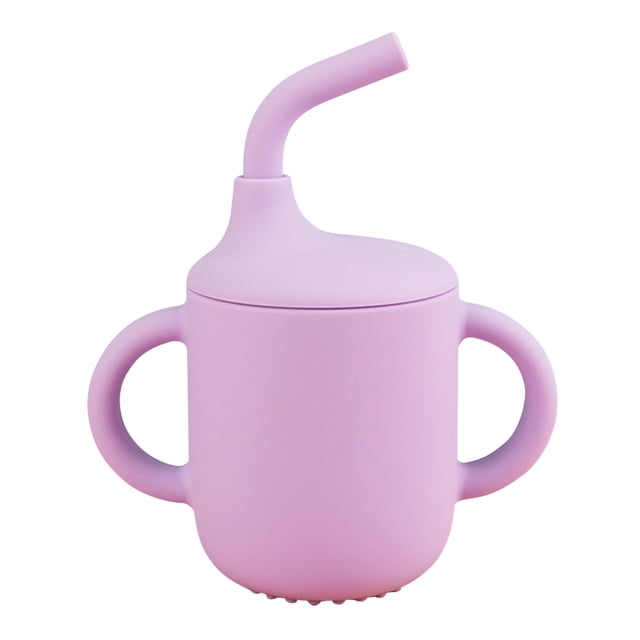 Copa Alimentación Portátil para Pequeños 180 Ml Silicona Con Manijas Dobles