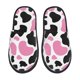 thumbnail image 1 of Balery Cow Spots Pantuflas de Casa de Felpa Silenciosas con Diseño Estampado, Zapatillas Cómodas Antideslizantes de Algodón para Interior-Large, 1 of 8