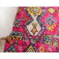 thumbnail image 6 of 2.5' x 10' Pink and Beige Geometric Tribal Rectangular Rug Runner, 6 of 7