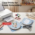 thumbnail image 6 of Richword Printable Water-Soluble Embroidery Stabilizer Sheets, 10 Pack, 8.5" x 11", Wash Away Sticky Embroidery Paper for Hand & Home Machine Embroidery, 6 of 9