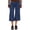 Navy, variant on Women Fold Over High Waist Stretchy Knit Cropped Culottes Wide Leg Flowy Seven Length Yoga Trousers For Training Walking Daily Casual Outdoor Outfits(Navy,S)
