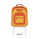School Back Pack Yard Sign product image