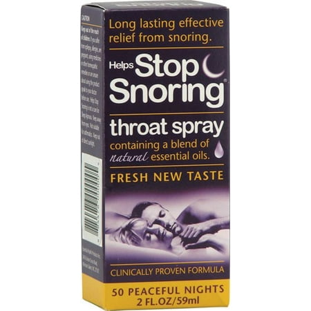 Essential Health Helps Stop Snoring Throat Spray 2 fl (Best Over The Counter Snoring Remedies)