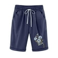 thumbnail image 1 of Birdeem Shorts Imprimés pour Femmes Taille Élastique pour Décontracté avec Poches, 1 of 12