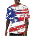 thumbnail image 2 of Purcolt 4th of July Shirts for Men Short Sleeve Crew Neck Patriotic Graphic T-Shirts Independence Day Tee Tops, 2 of 7