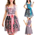 thumbnail image 4 of Dirndl Robe Traditionnelle Allemande Oktoberfest Costumes pour Femmes, 4 of 7