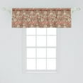 thumbnail image 2 of Ambesonne Geometric Valance Pack of 2, Rounded Triangles Art, 54"X18", Multicolor, 2 of 4