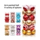 thumbnail image 3 of Yuarrent Paquete de 24 bolas de Navidad de 6 cm, decoración de atmósferas festivas para festivales, colgante decorativo de plástico para Kits de decoración para fiestas oro rojo, 3 of 6