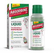 Absorbine Jr. Pain Relieving Liquid with Menthol for Sore Muscles, Joint Aches and Arthritis Pain Relief, 4oz