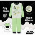 thumbnail image 4 of Star Wars Boys? Big Snug-Fit Cotton Pajamas, Green, 3, 4 of 8