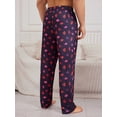 thumbnail image 2 of Men's Solid Color Short Sleeve T-Shirt And Lip Print Long Pants Homewear, 2 of 5