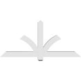 thumbnail image 4 of 60"W x 27 1/2"H x 4"D x 4"F, 11/12 Pitch, Redmond Architectural Grade PVC Gable Bracket, 4 of 8
