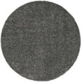 thumbnail image 5 of Unique Loom Davos Shag Collection Area Rug - Solid (7' 1" Round Peppercorn), 5 of 7