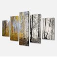 thumbnail image 2 of Yellow Morning in Forest Panorama - Landscape Canvas Art Print, 2 of 3