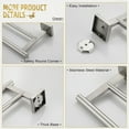 thumbnail image 6 of KOKOSIRI 32 Inch Double Towel Bar Bathroom Towel Holder Bath Towel Rails Brushed Nickel B5005BR-L32, 6 of 9