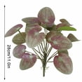 thumbnail image 2 of Hojas de follaje artificial Simulación de plástico Decoración de vegetación Oficina en casa Decoración de plantas falsas, Rosa púrpura Yuarrent HA8164-05B, 2 of 6
