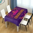 thumbnail image 7 of Coolnut Mardi Gras Rectangle Tablecloth Spill-Proof Polyester Table Cloth Table Cover for Kitchen Dining Picnic Holiday Party Decoration,54"x54", 7 of 7