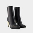 thumbnail image 2 of Alexander Mcqueen Female Seal Ankle Boots - Calfskin - Black Black Sizes EU 34-50 2/3, 2 of 3