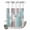 Turquoise, variant on No Hook Shower Curtain, Turquoise Gray Shower Curtains for Bathroom with See Through Top Window, Country Retro Mottled Texture Wood Grain Waterproof & Washable Bath Curtain Stand Up Stall 36"x72"