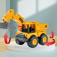 thumbnail image 6 of Simulation Engineering Car Toy for Kids - Realistic Yellow ABS Plastic Construction Truck, Hand-Powered Push & Pull Vehicle, Indoor/Outster Play, Gift for Boys & Girls, 9x3.1x3.1 Inches, 6 of 8